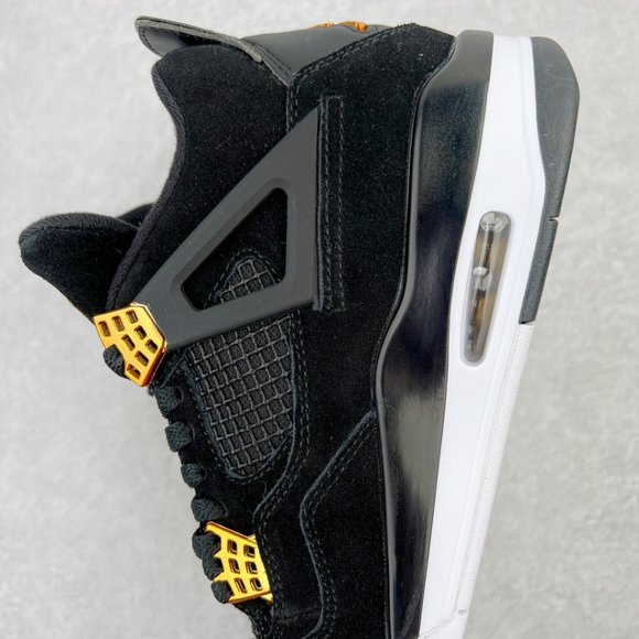 Size 11 Jordan 4 Classic black and gold sneakers main image 2